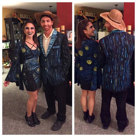 Van Gogh Portrait & The Starry Night Costume! Couple Costume! Halloween ...