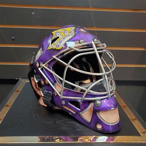 JONATHAN QUICK SIGNED GOALIE MASK LOS ANGELES AUTOGRAPHED VACHON PURPL – Goalie Mask Collector