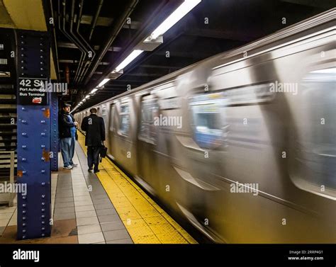 Nd Street Port Authority Bus Terminal Subway Station Manhattan New