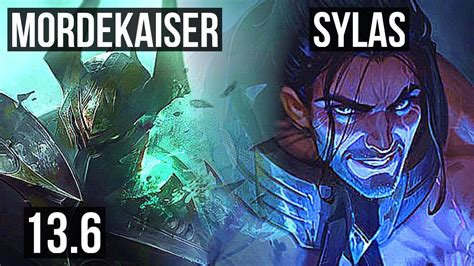 MORDEKAISER Vs SYLAS TOP 4 0 1 600 Games 800K Mastery KR