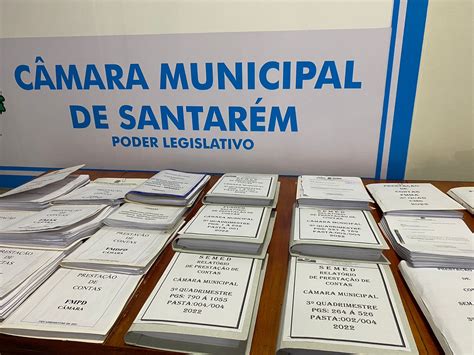 Câmara de Santarém recebe prestação de contas da Prefeitura Municipal