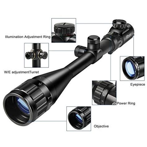 Cvlife Hunting Rifle Scope X Aoe Red And Green Illuminated