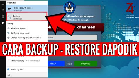 Cara Backup Dan Restore Aplikasi Dapodik Blog Operator Sekolah