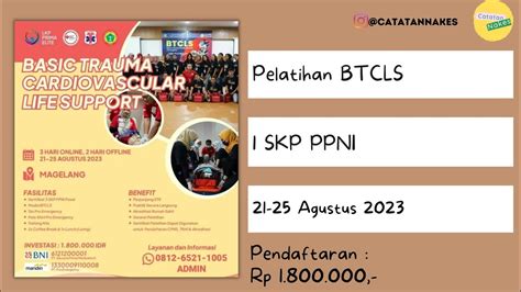 Pelatihan BTCLS Ber SKP PPNI 21 25 Agustus 2023 Di Magelang YouTube