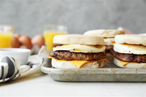 Sausage Egg And Cheese English Muffins Jonathan Melendez