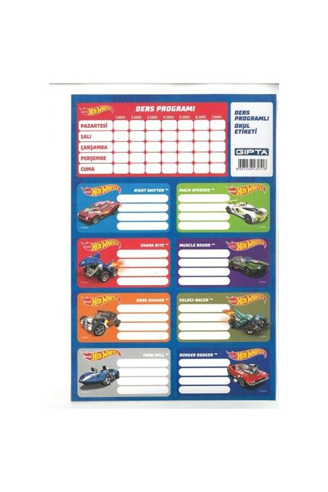HOT WHEELS Ders Programlı Okul Etiketi 3 lü Fiyatı Yorumları