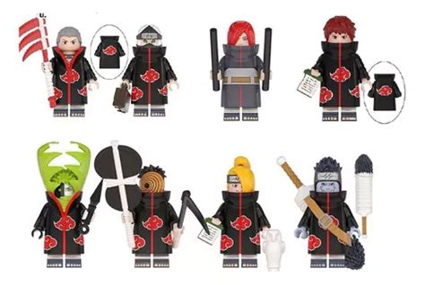 Minifigura Lego Naruto Akatsuki Shuriken Ninja Set8 Envío gratis