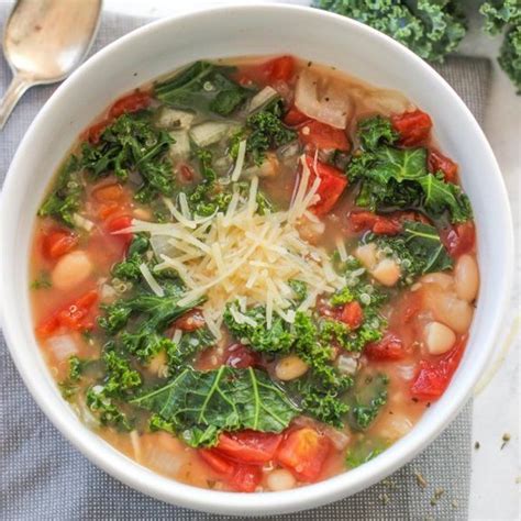 Slow Cooker Italian White Bean and Kale Soup – Edible Crafts