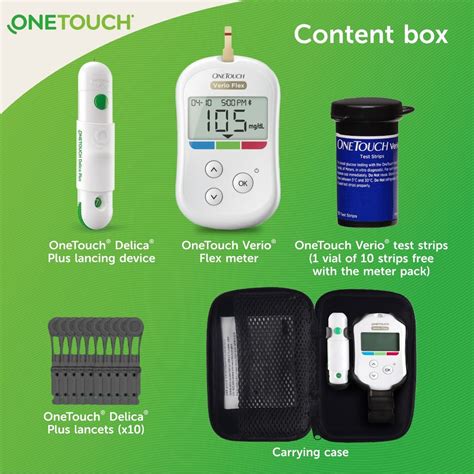 Onetouch Verio Flex Blood Glucose Monitor With Onetouch Reveal Mobile