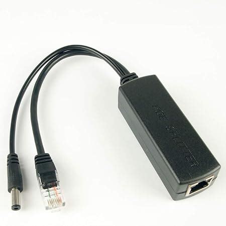 DSLRKIT Gigabit 802 3at 24Watt Active PoE Splitter 48V To 12V 2A Power