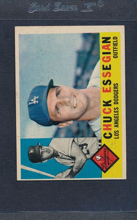 1960 Topps 166 Chuck Essegian Dodgers EX 9416 EBay