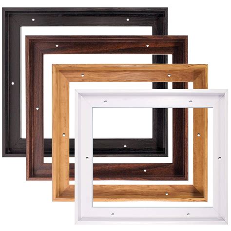 Canvas Floating Frame Wood Look Canvas Floater Frames For