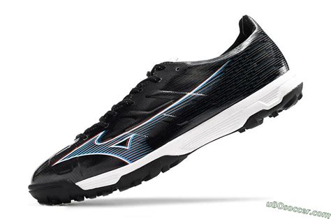 Shop The Latest Tf Artificial Turf Soccer Shoes In Black White And Blue Mizuno Morelia Alpha