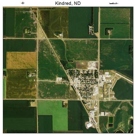 Aerial Photography Map of Kindred, ND North Dakota