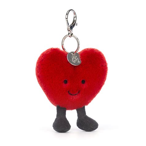 Buy Jellycat Amuseables Red Heart Bag Charm Maison White