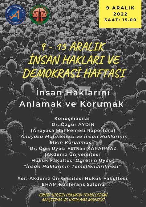 9 15 Aralık İnsan Hakları ve Demokrasi Haftası Ernst Hirsch Hukukun