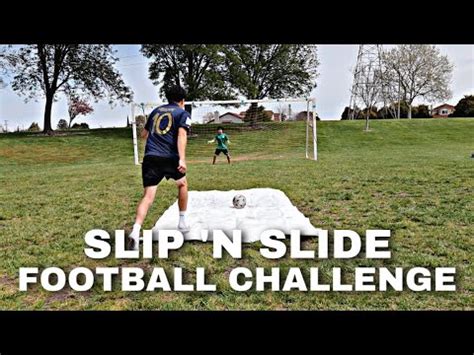 Slip N Slide Football Challenge Juanfooty Youtube