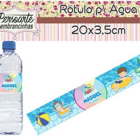 Adesivo para Água Pool Party Elo7 Produtos Especiais