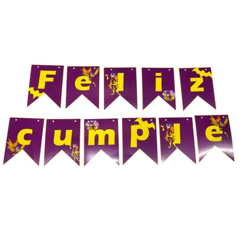 BANDERIN FELIZ CUMPLE PERSONALIZADOS Cotillonymas