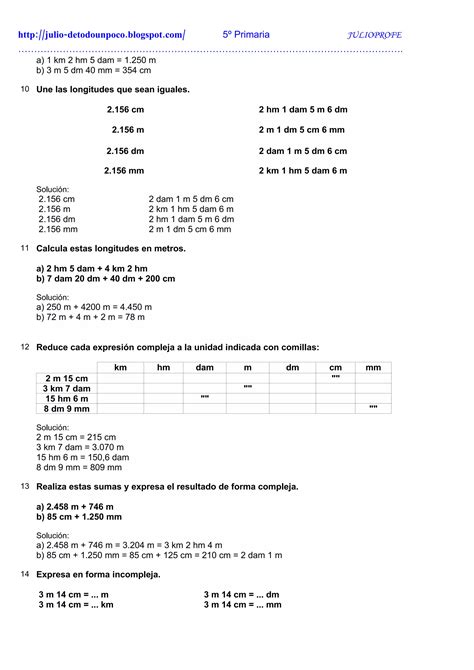 Ejercicios Soluciones De Longitud Pdf Descarga Gratuita