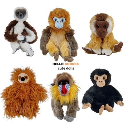 Jual Boneka Binatang Monyet Monkey Orang Utan Cute Unik Soft Ukuran M