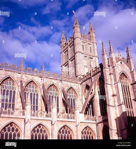 Abbey church building Bath England Stock Photo - Alamy