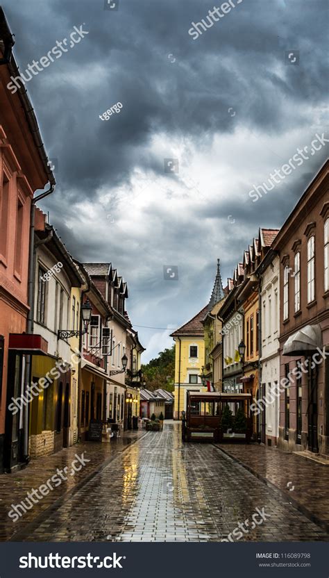 Rainy Cityscape Stock Photo 116089798 : Shutterstock