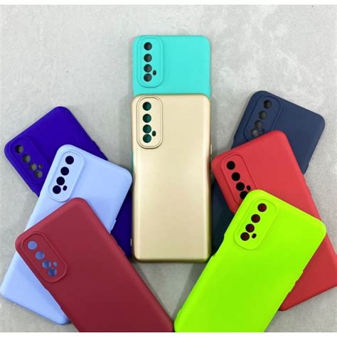 Capa Capinha Case Realme Silicone Aveludada Protege C Mera Colorida