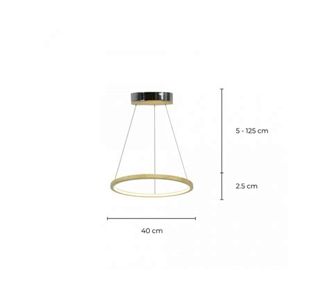 Suspension Circulaire En Bois Et Led Petit Mod Le Ceclon Lustre