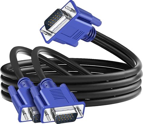 Vga Splitter Cable For Monitors Male Dual Monitor Y Adapter Video