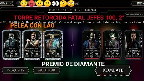 Torre Retorcida FATAL Jefes 100 2vta Premio De Diamante Mortal