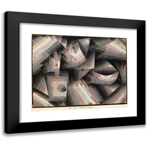 Paul Klee X Black Modern Framed Museum Art Print Titled Crystal