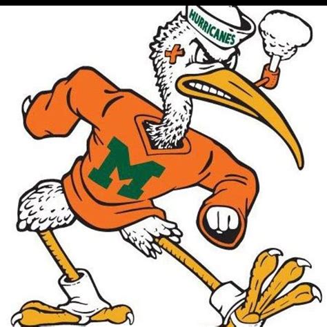 Miami Hurricanes Mascot SVG