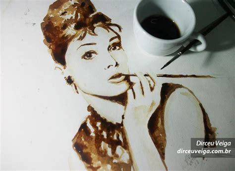 Coffee Art Pinturas feitas Café por Dirceu Veiga