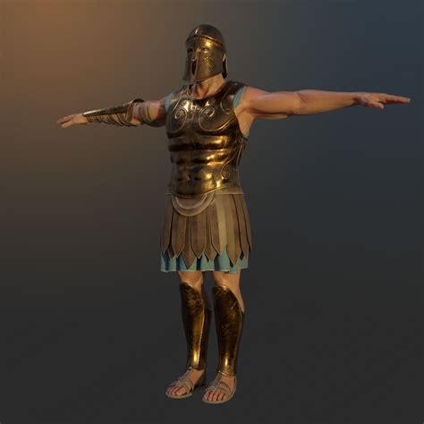 Ancient Greek Hoplite Warrior 3d Model Cgtrader