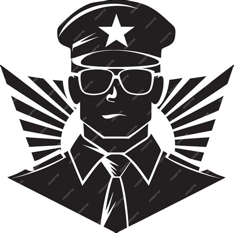 Premium Vector Badge Of Honor Police Officer Vector Illustration