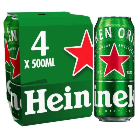 Heineken Premium Lager Beer X Ml Can Dunnes Stores