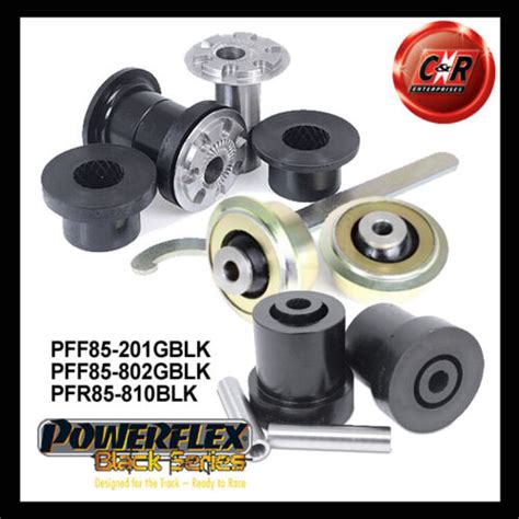 Powerflex Black Fr Arm 30mm Rr Camber Caster Axle Bushes For VW T