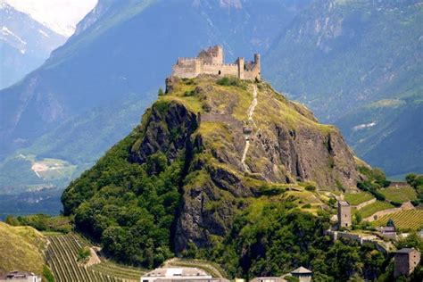 Tourbillon Castle in Switzerland - Valais