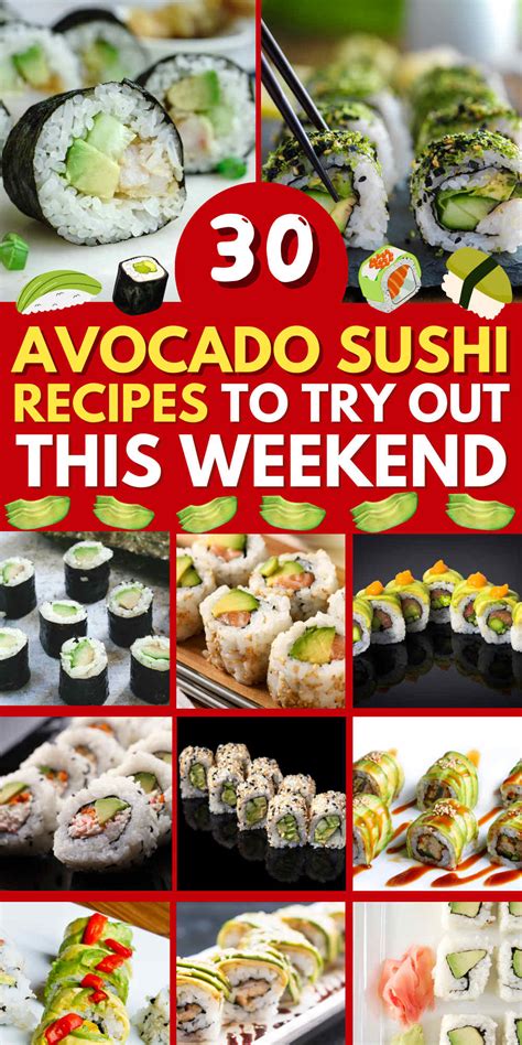 30 Best Avocado Sushi Recipes to Try Out