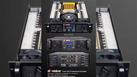 2Channel Professional Power Amplifier Kelas GB DBvoice NPA1600 YouTube