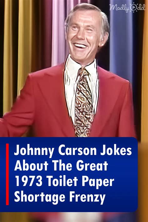 Johnny Carson Jokes About The Great 1973 Toilet Paper Shortage Frenzy