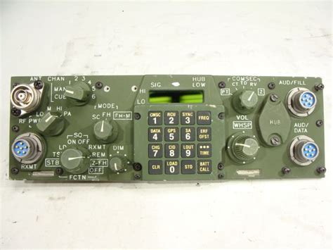 SINCGARS AN/PRC-119 Military Manpack Radio Front Digital Control Panel Set!