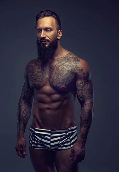 Naked Muscular Tattooed Guy Stock Photo By Fxquadro 96223118