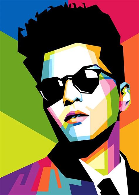 Wpap Bruno Mars Digital Art By Ardian Art Fine Art America