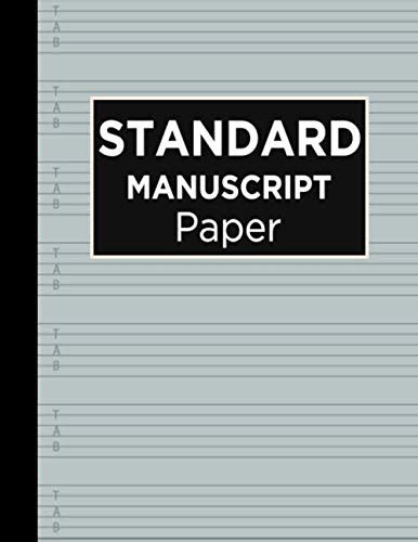 Standard Manuscript Paper Blank Sheet Music Notebook Notebook For