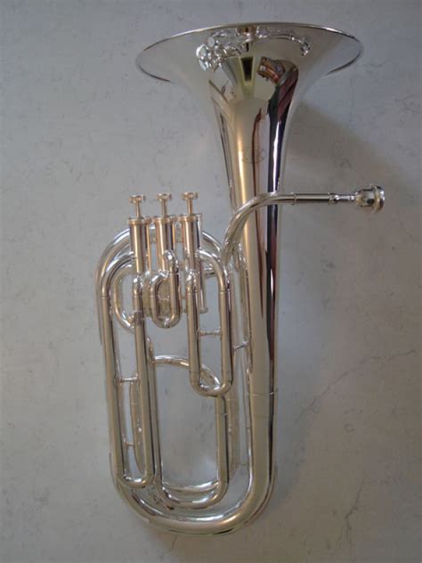 Baritone Horn british Style Silver Plated