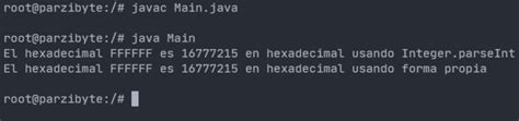 Java Convertir Hexadecimal A Decimal Parzibyte S Blog