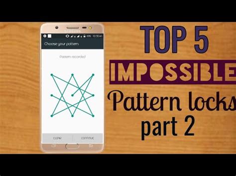 Top Best Impossible Pattern Locks Part Youtube