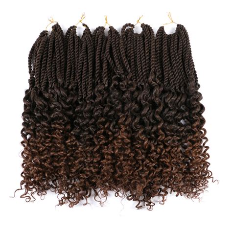 18inch Wavy Curly Senegalese Twists Easy Crochet Twists Braids Small